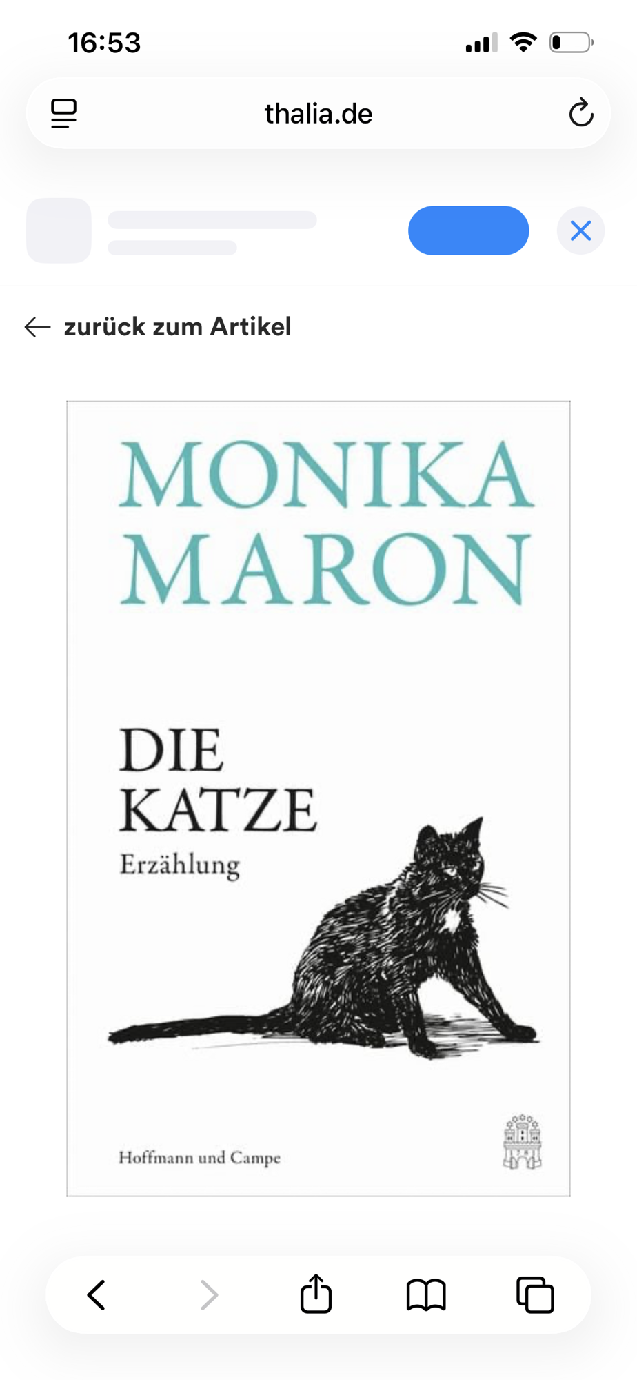 „Die Katze“ Erzählung von Monika Maron